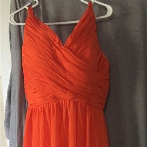 Orange bridesmaid dress